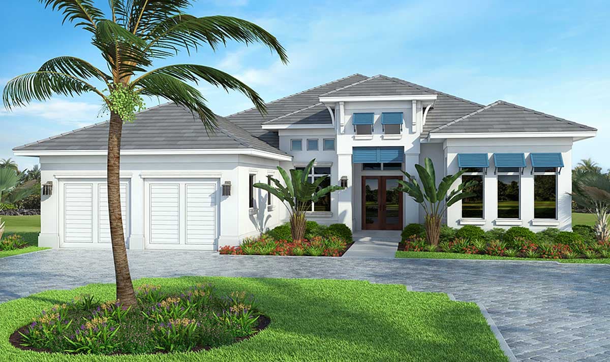 Plan 86023BW: Florida House Plan with Indoor/Outdoor Living - Image #12 - Coastal, Florida-Style, Southern