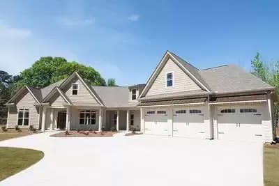 Split Craftsman House Plan with Expansion Space and an Angled Garage - 3061 Sq Ft