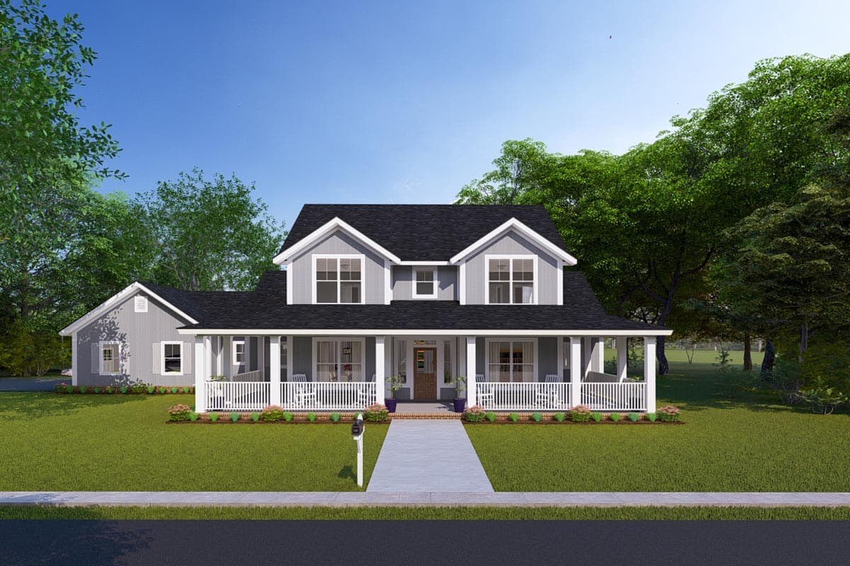 Plan 52269WM: Expanded Farmhouse Plan with 3 or 4 Beds - 2796 Sq Ft - Image #28 - Country, Farmhouse