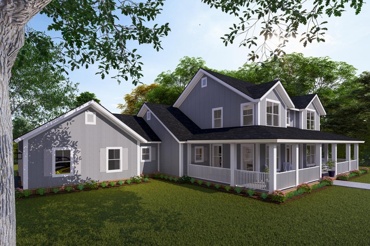 Plan 52269WM: Expanded Farmhouse Plan with 3 or 4 Beds - 2796 Sq Ft - Image #29 - Country, Farmhouse