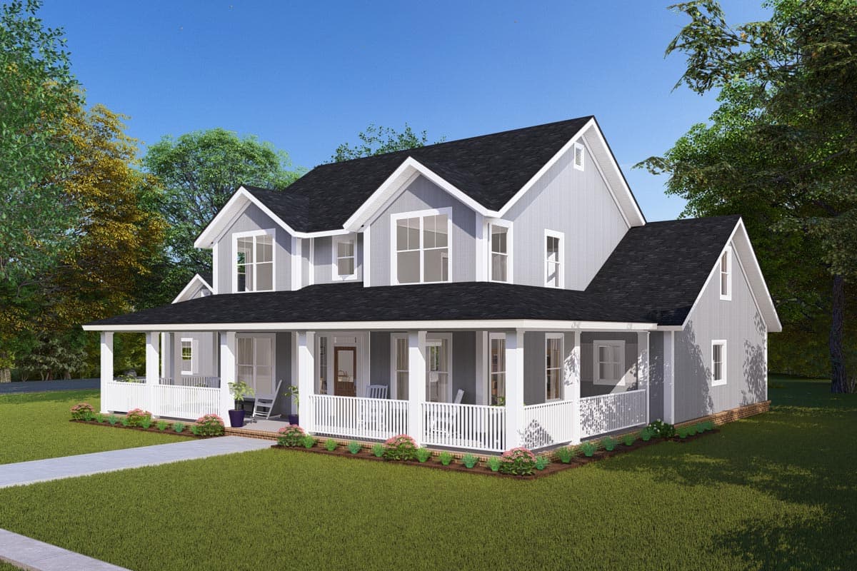 Plan 52269WM: Expanded Farmhouse Plan with 3 or 4 Beds - 2796 Sq Ft - Image #35 - Country, Farmhouse