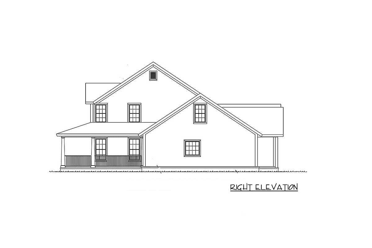 Plan 52269WM: Expanded Farmhouse Plan with 3 or 4 Beds - 2796 Sq Ft - Image #50 - Country, Farmhouse