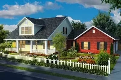 Four Bedroom Country House Plan