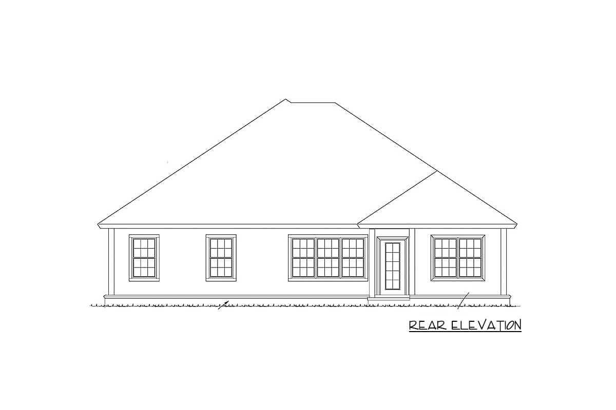 Plan 52272WM: Southern House Plan with Open Layout - 1709 Sq Ft - Image #8 - Ranch, Southern, Traditional