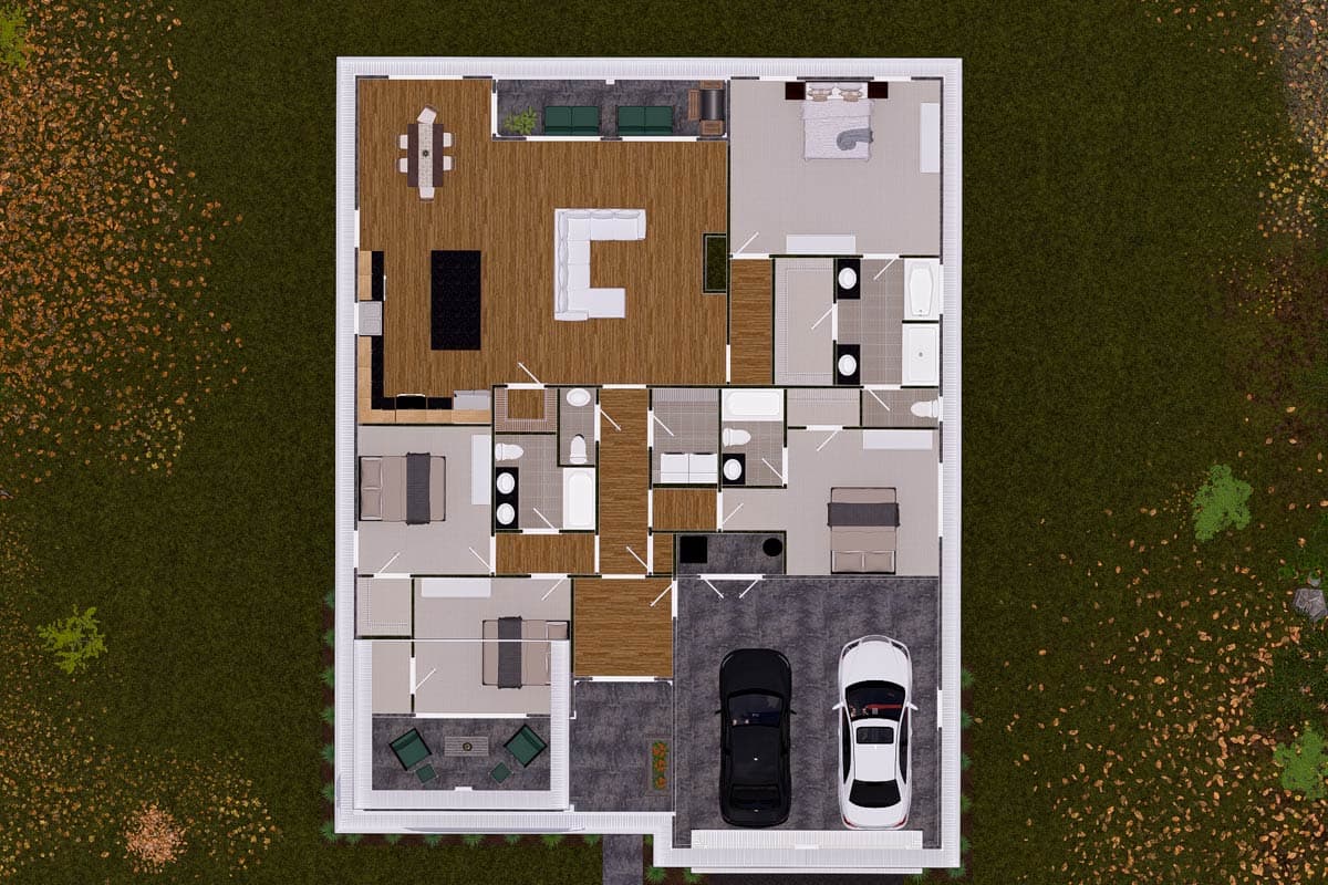 Plan 52273WM: Southern House Plan with Open Layout - 2107 Sq Ft - Image #14 - Southern, Traditional