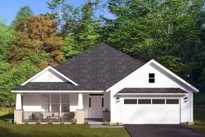 Southern House Plan with Open Layout - 2107 Sq Ft