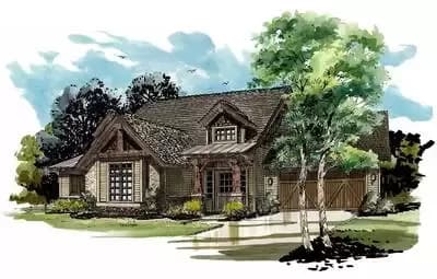 Soaring Spaces with 2 Car Garage