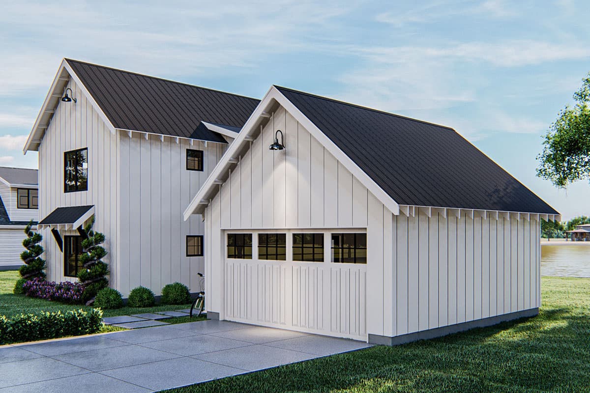 Plan 62650DJ: Modern Farmhouse Plan with 2 Beds and Semi-detached Garage - Image #7 - Coastal, Cottage, Country, Farmhouse, Vacation