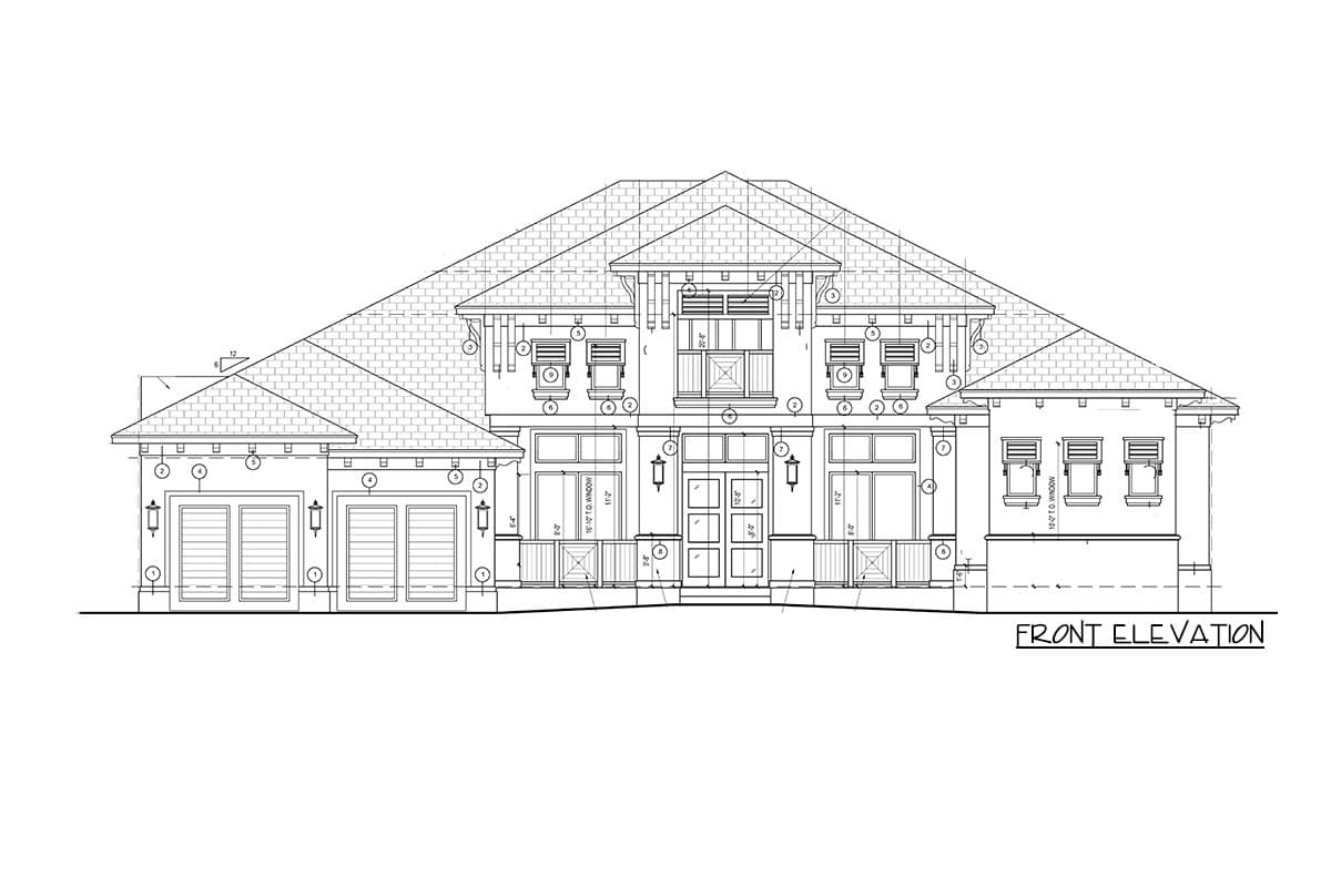 Plan 86029BS: Florida House Plan with Stunning Master Suite - 3996 Sq Ft - Image #14 - Coastal Contemporary, Contemporary, Florida-Style, Mediterranean