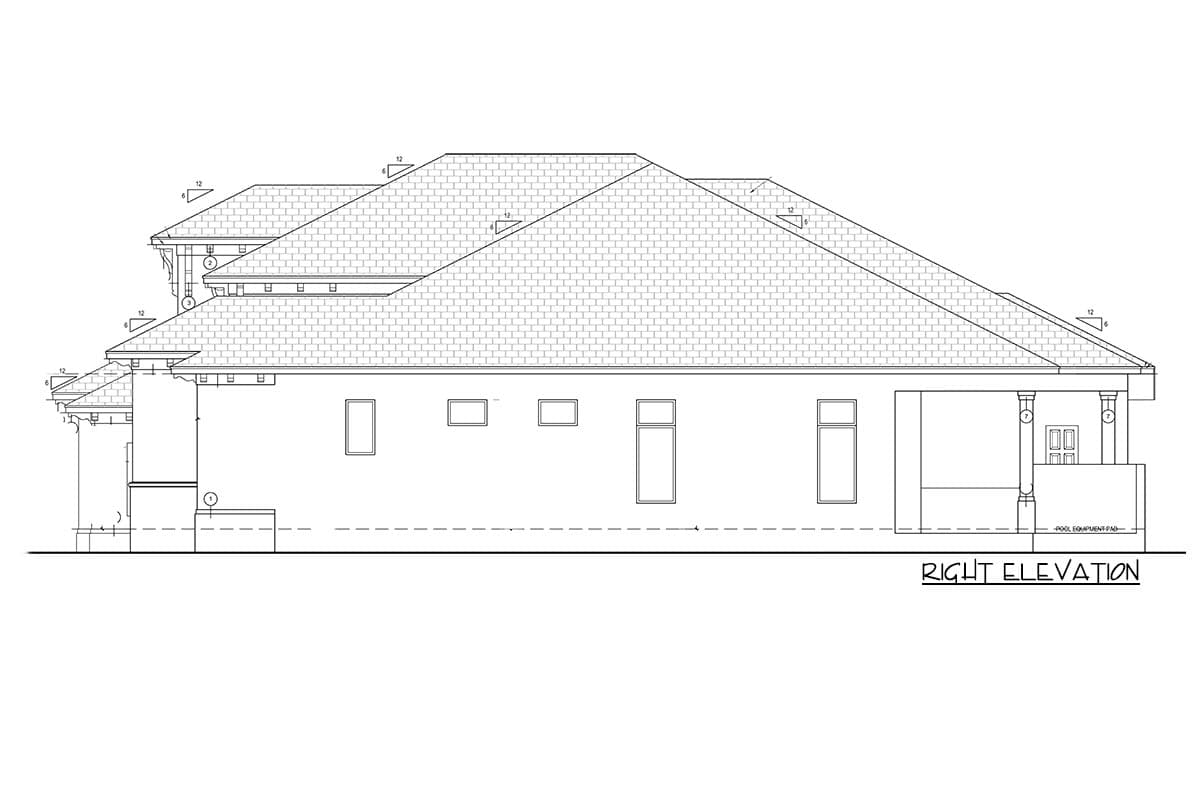 Plan 86029BS: Florida House Plan with Stunning Master Suite - 3996 Sq Ft - Image #17 - Coastal Contemporary, Contemporary, Florida-Style, Mediterranean