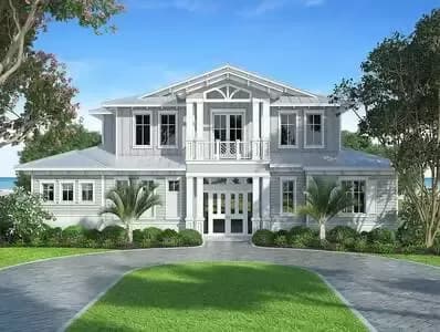 Splendid Old Florida Style House Plan