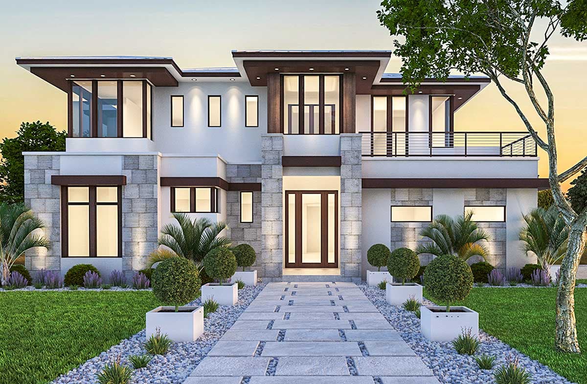 Plan 86033BW: Spacious, Upscale Contemporary with Multiple Second Floor Balconies - Image #15 - Coastal, Coastal Contemporary, Contemporary, Florida-Style, Modern