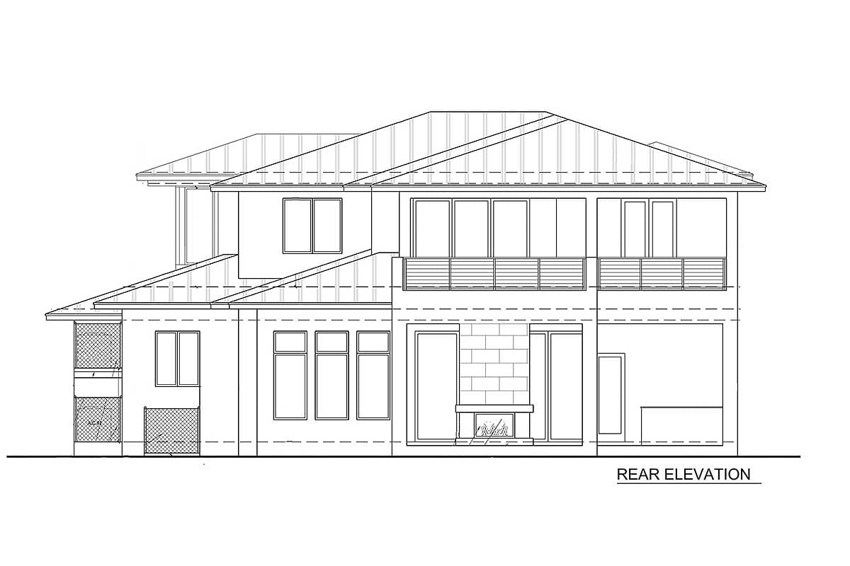 Plan 86033BW: Spacious, Upscale Contemporary with Multiple Second Floor Balconies - Image #16 - Coastal, Coastal Contemporary, Contemporary, Florida-Style, Modern