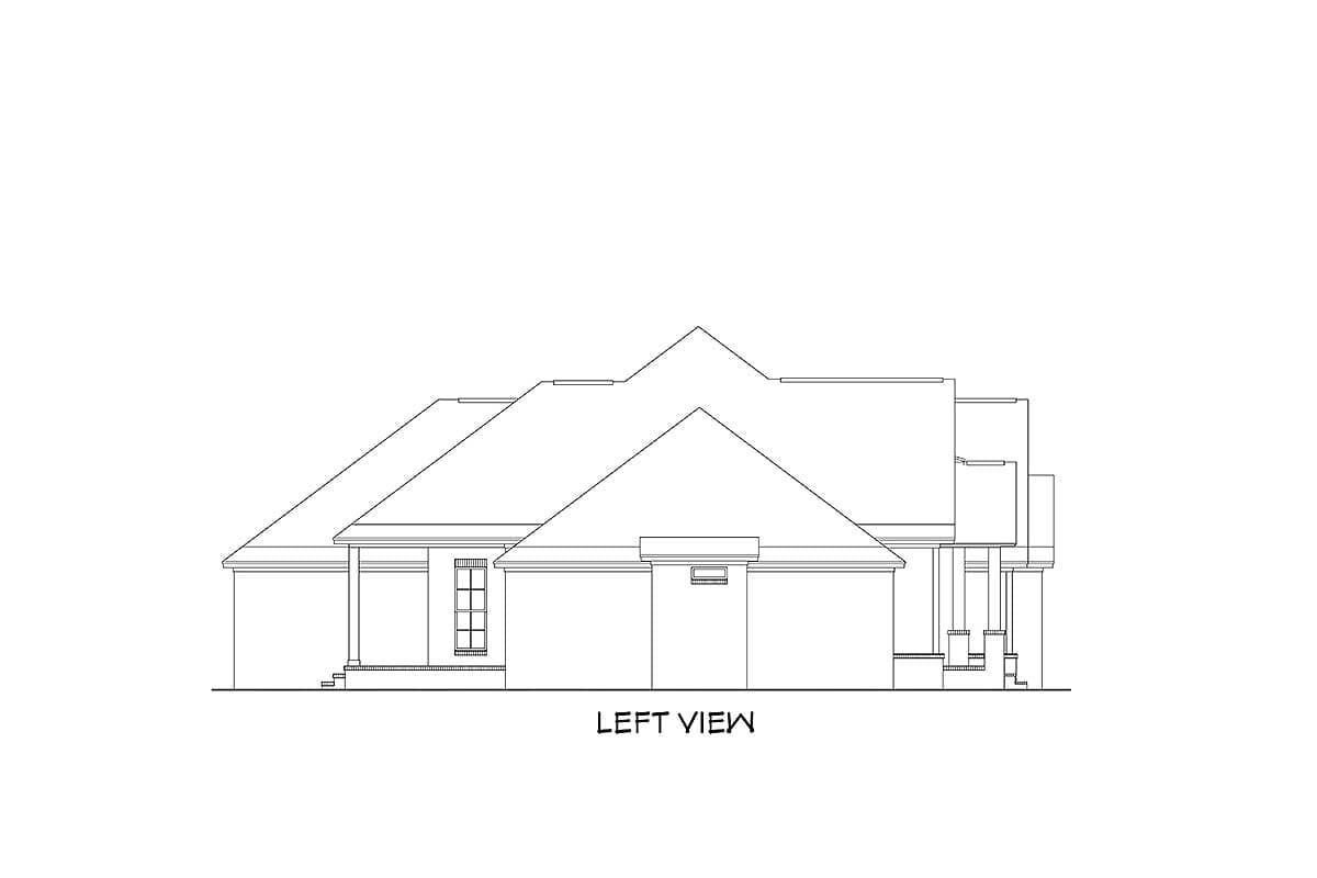 Plan 51735HZ: Flexible Southern Home Plan with Bonus Room - 2210 Sq Ft - Image #4 - Acadian, French Country, Louisiana-Style, Southern