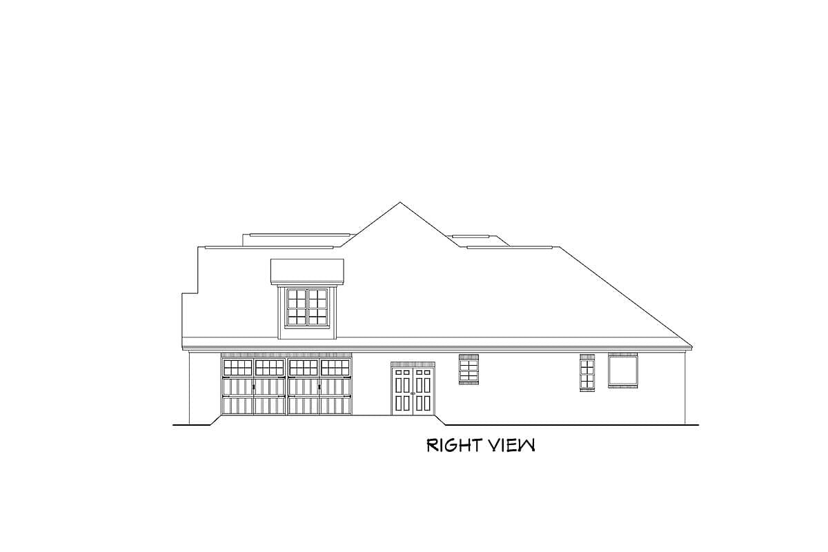 Plan 51735HZ: Flexible Southern Home Plan with Bonus Room - 2210 Sq Ft - Image #5 - Acadian, French Country, Louisiana-Style, Southern