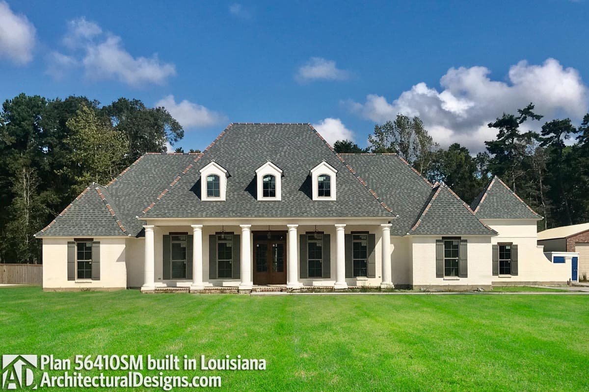 Plan 56410SM: Luxurious Acadian House Plan with Optional Bonus Room - 3851 Sq Ft - Image #4 - Acadian, French Country, Louisiana-Style, Southern