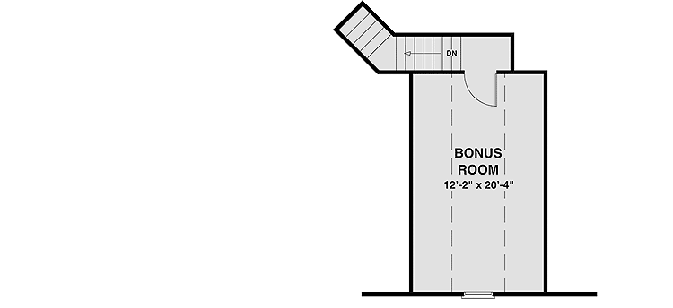 Plan 20137GA: 3 Bed Craftsman with Expansion Upstairs and Down - Floor Plan - Bonus Room - 323 sf - Craftsman, Northwest, Ranch, Rustic