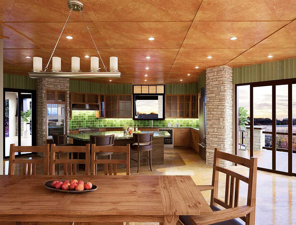 Plan 12943KN: 4 Bedroom Mountain Lodge House Plan - Image #5 - Craftsman, Mountain, Rustic, Vacation