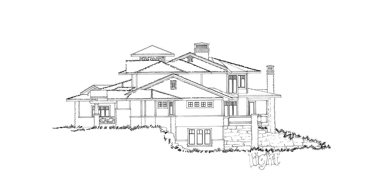 Plan 12943KN: 4 Bedroom Mountain Lodge House Plan - Image #9 - Craftsman, Mountain, Rustic, Vacation