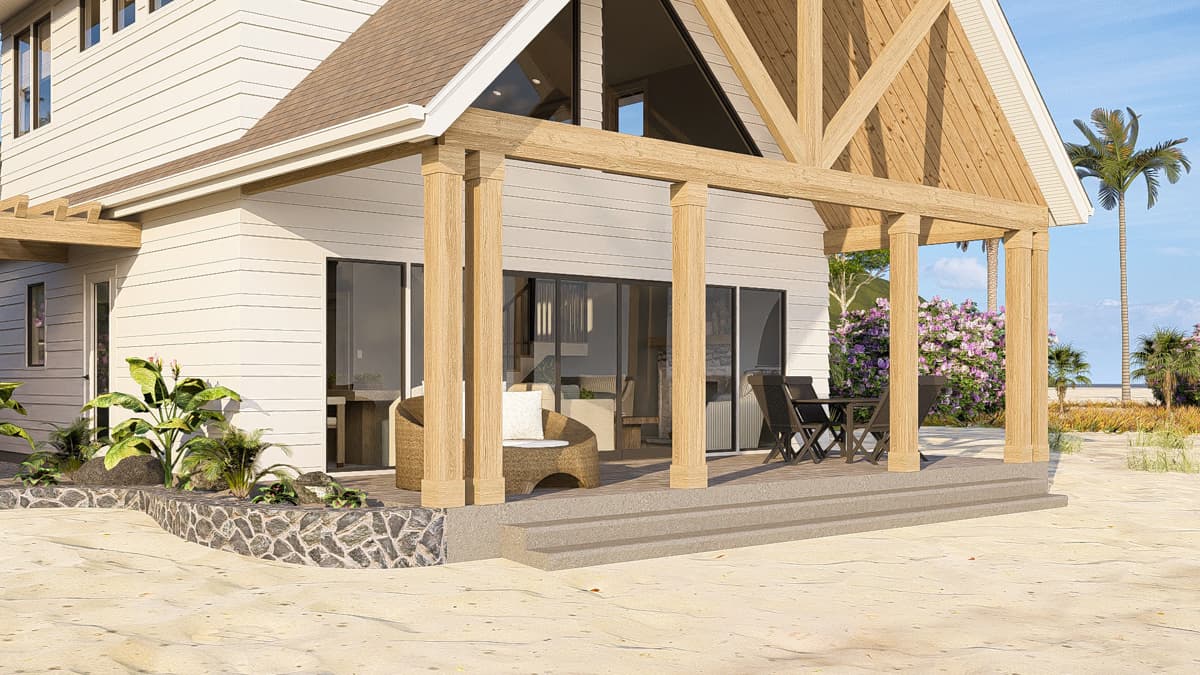 Plan 62651DJ: Two-Story Coastal Cabin with Loft and Detached Garage - 1194  Sq Ft - Image #19 - Coastal, Cottage, Country, Vacation
