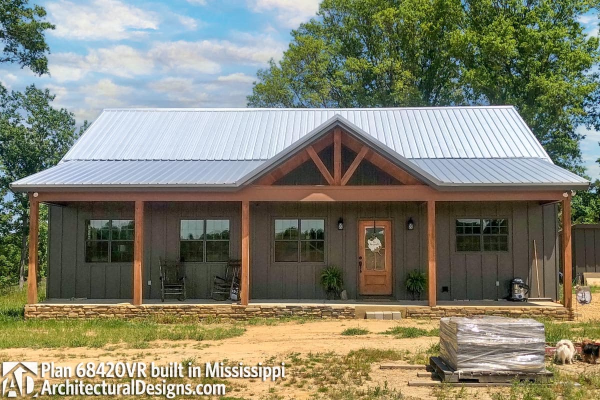 Plan 68420VR: Two Bedroom Rustic House Plan with Spacious Loft - 2033 Sq Ft - Image #6 - Cottage, Country, Craftsman, Hill Country, Mountain, Vacation