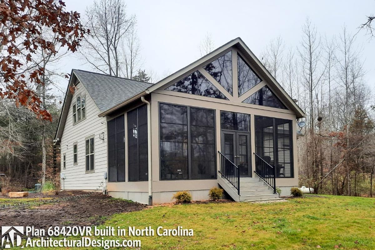 Plan 68420VR: Two Bedroom Rustic House Plan with Spacious Loft - 2033 Sq Ft - Image #5 - Cottage, Country, Craftsman, Hill Country, Mountain, Vacation