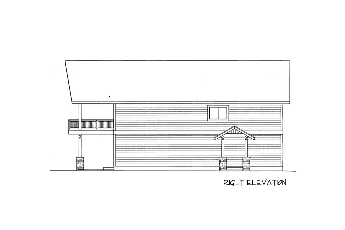 Plan 35515GH: Easy-To-Build House Plan with 2 Bedrooms and a Flex Room - Image #5 - Mountain, Northwest, Vacation