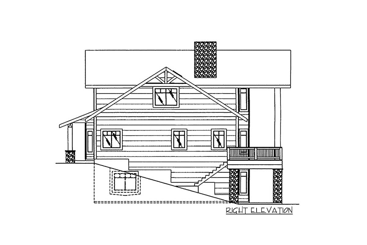 Plan 35516GH: Mountain House Plan with Dramatic Window Wall - Image #5 - Craftsman, Mountain, Northwest