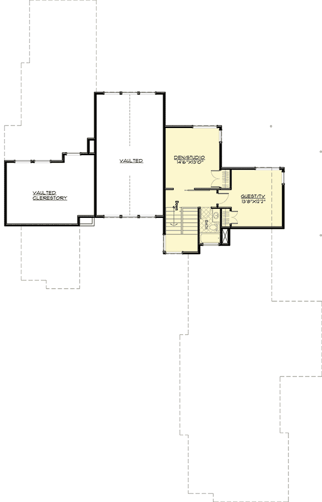 Plan 54224HU: Gabled Entry Mountain Modern House Plan - Floor Plan - 2nd Floor - Contemporary, Modern
