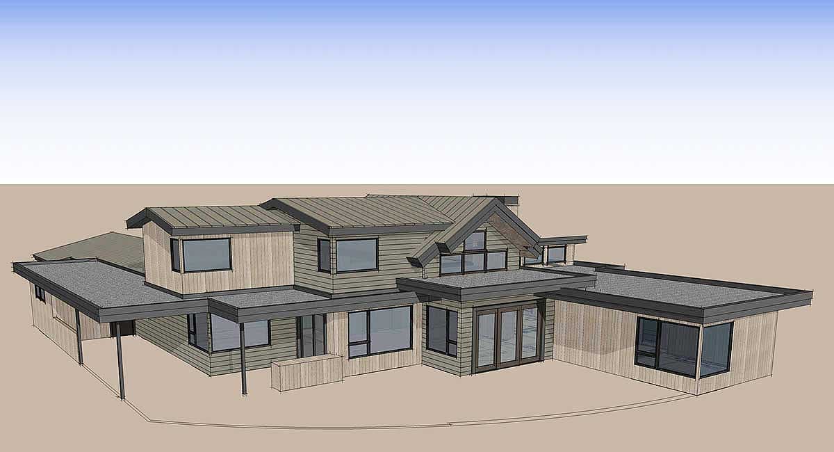 Plan 54224HU: Gabled Entry Mountain Modern House Plan - Image #21 - Contemporary, Modern