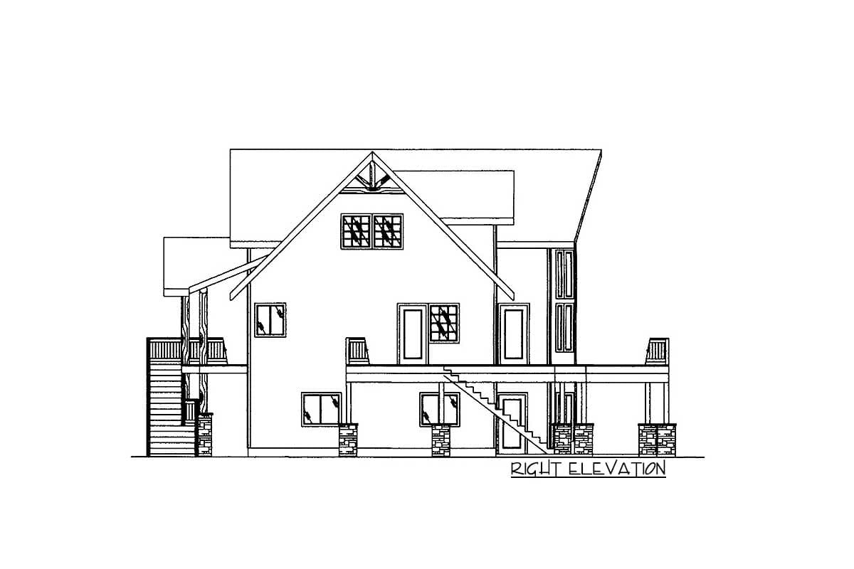 Plan 35528GH: Northwest Mountain Home with Walls of Glass - Image #4 - Mountain, Northwest