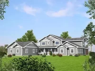 Northwest House Plan with In-Law Apartment