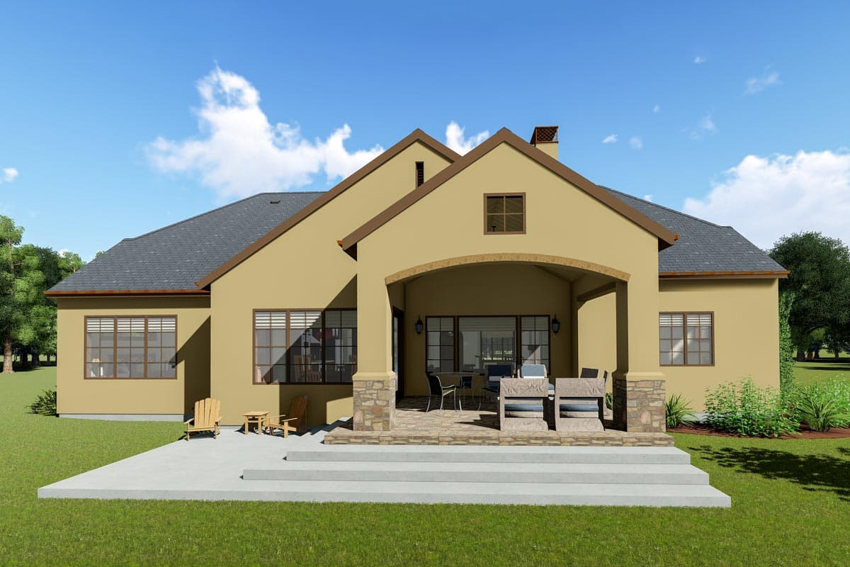 Plan 64422SC: European House Plan with Lower Level Rec Room - Image #5 - European, Traditional