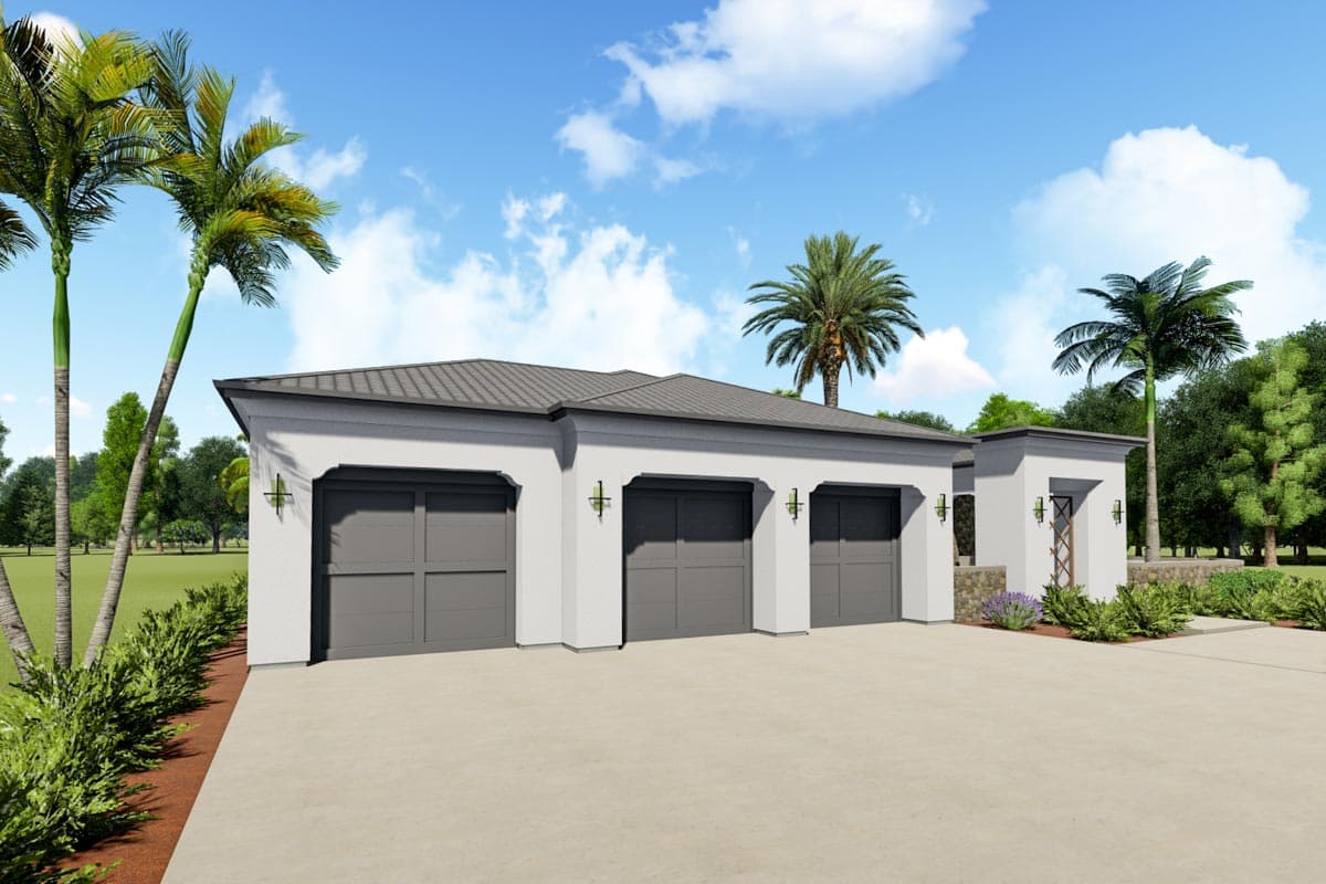 Plan 64423SC: Mediterranean House Plan with Finish Lower Level - Image #8 - Florida-Style, Mediterranean