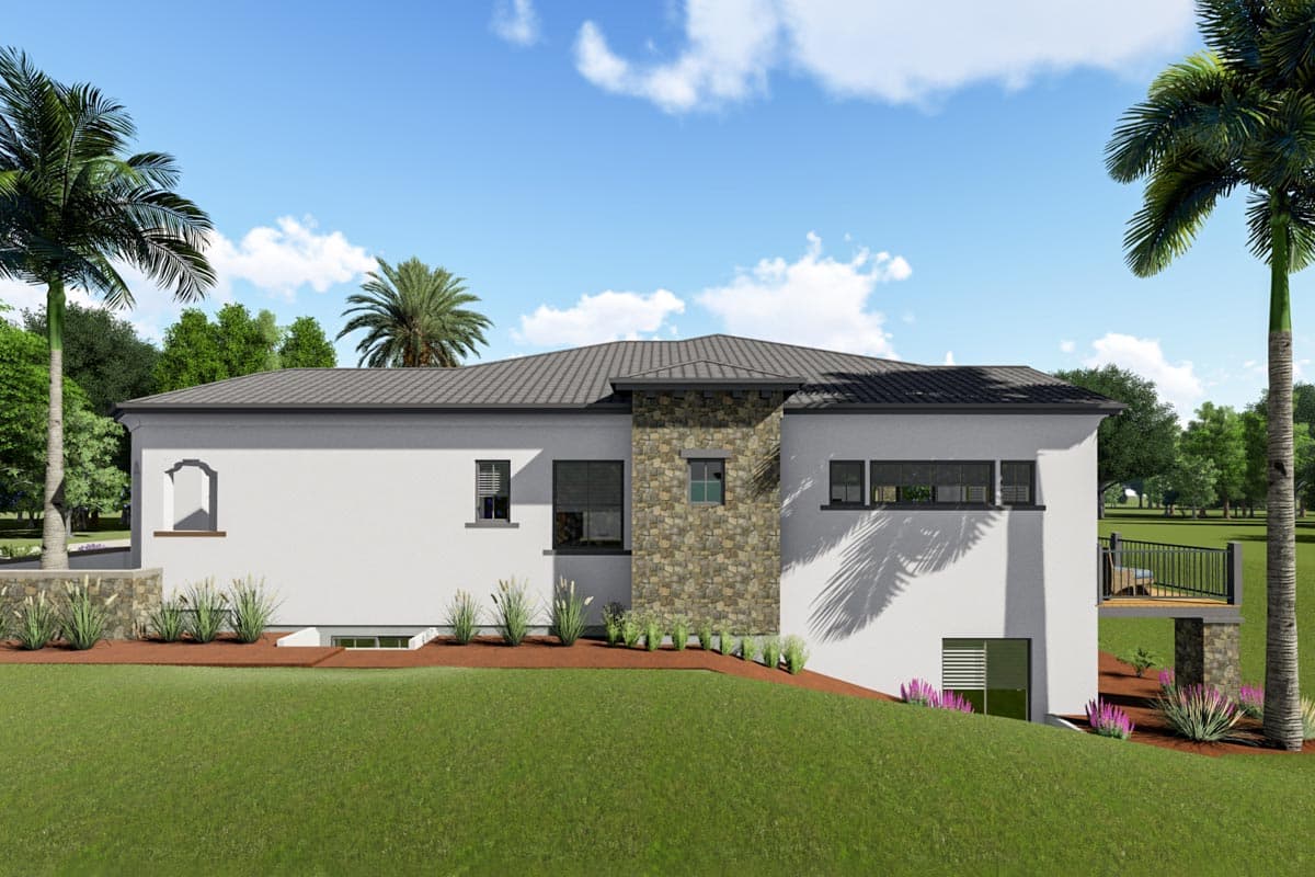 Plan 64423SC: Mediterranean House Plan with Finish Lower Level - Image #13 - Florida-Style, Mediterranean