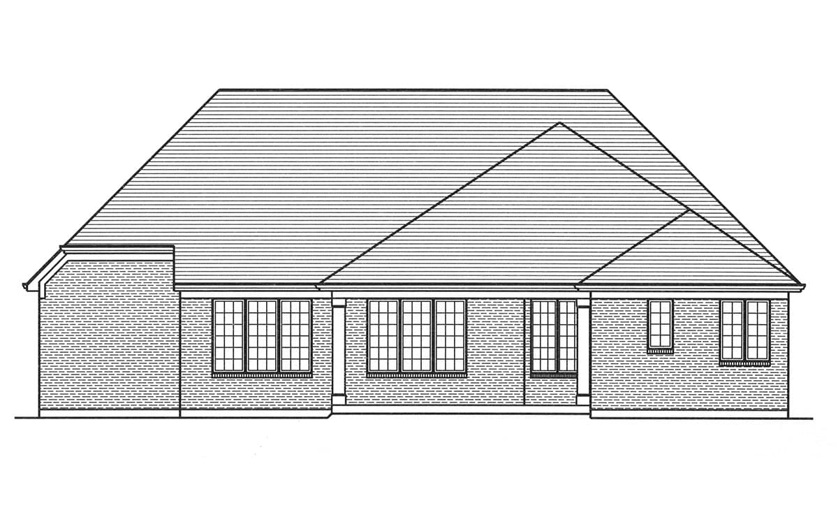 Plan 39239ST: Popular One Story Southern House Plan - Image #4 - Southern, Traditional