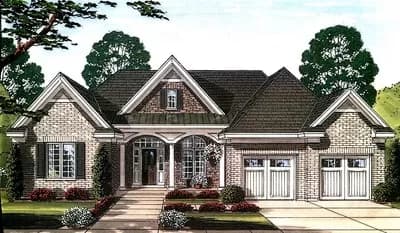 Popular One Story Southern House Plan