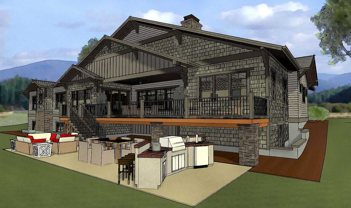 Plan 64426SC: Remarkable Rustic Craftsman House Plan - Image #10 - Country, Craftsman, Mountain, New American, Northwest, Southern