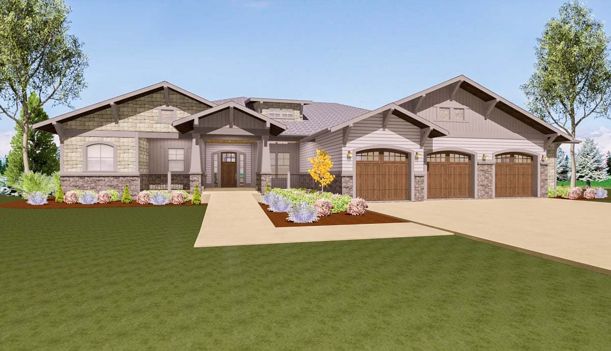 Plan 64426SC: Remarkable Rustic Craftsman House Plan - Image #8 - Country, Craftsman, Mountain, New American, Northwest, Southern