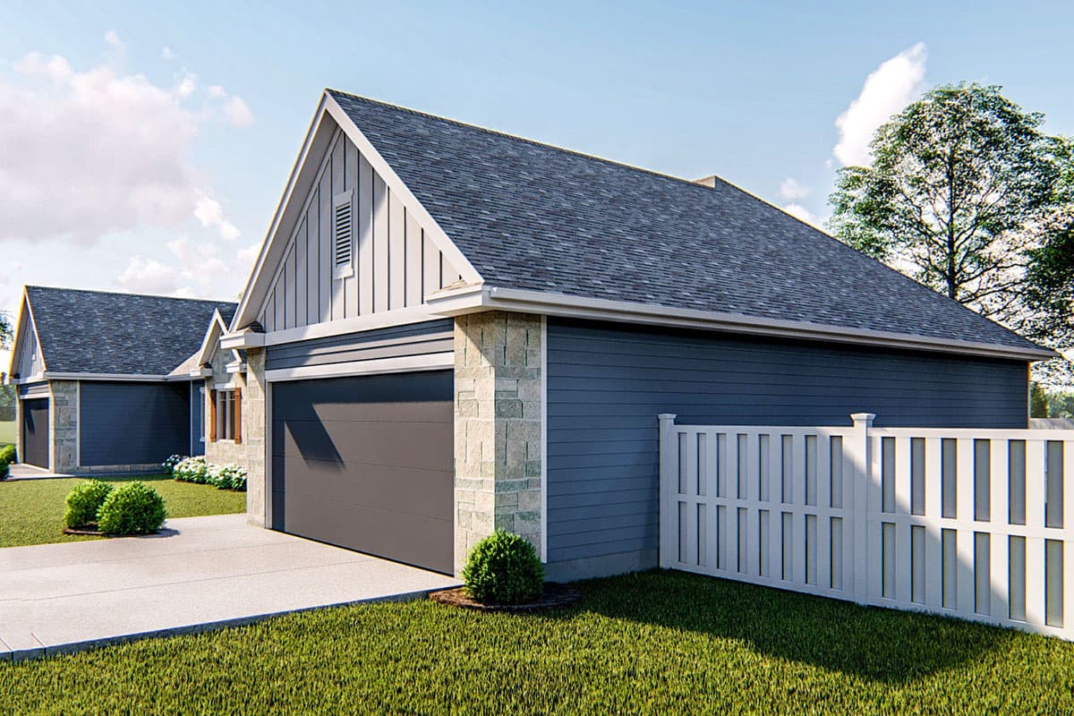 Plan 62652DJ: Attractive Ranch Duplex - Image #4 - Ranch