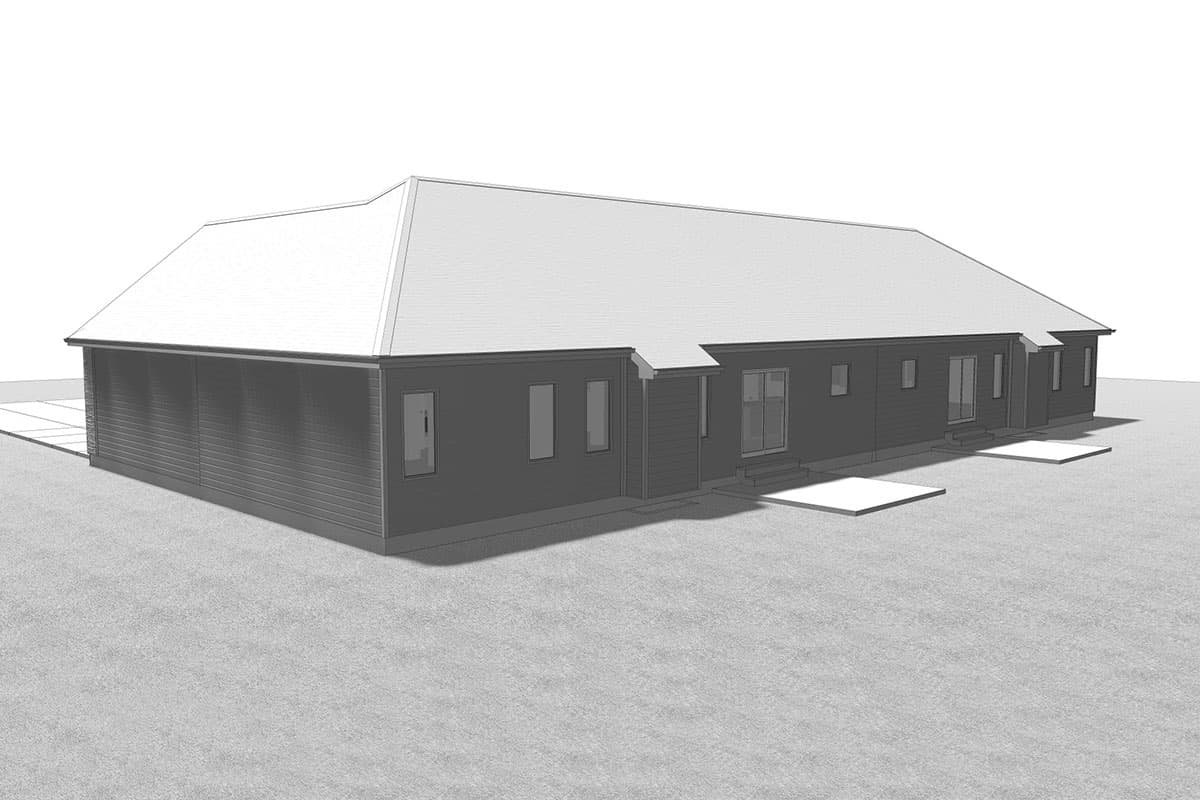 Plan 62652DJ: Attractive Ranch Duplex - Image #7 - Ranch