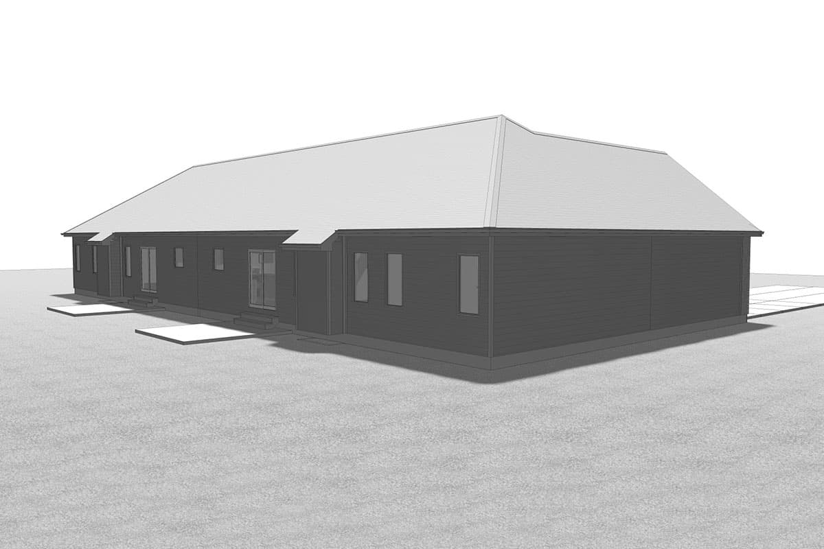 Plan 62652DJ: Attractive Ranch Duplex - Image #8 - Ranch