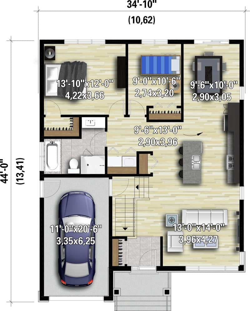 Plan 80868PM: Northwest Bungalow House Plan - Floor Plan - Main Level - Bungalow, Craftsman, Northwest