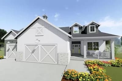 Country House Plan with Finished Lower Level