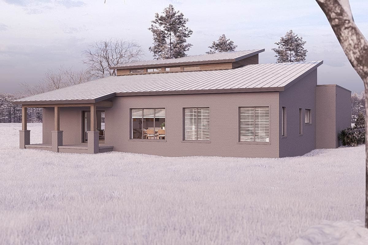 Plan 70522SND: 3 Bed Modern with Upstairs Sleeping Loft - Image #8 - Contemporary, Mediterranean, Mid Century Modern, Modern