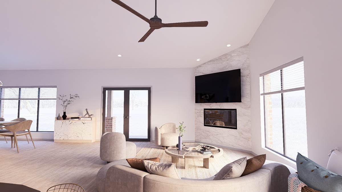 Plan 70522SND: 3 Bed Modern with Upstairs Sleeping Loft - Image #12 - Contemporary, Mediterranean, Mid Century Modern, Modern