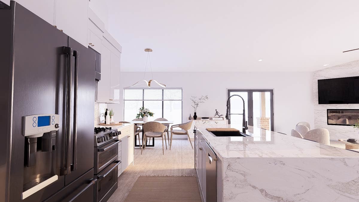 Plan 70522SND: 3 Bed Modern with Upstairs Sleeping Loft - Image #13 - Contemporary, Mediterranean, Mid Century Modern, Modern