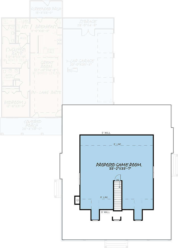 Plan 70524MK: 4-Bed Country Farmhouse Plan with 2-Bed Apartment - 3437 Sq Ft - Floor Plan - Bonus Space - Country, Farmhouse, Southern, Traditional