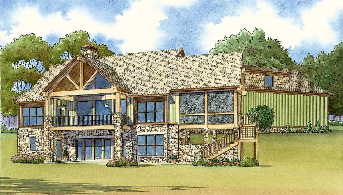 Plan 70525MK: Rustic and Spacious Mountain House Plan - 4548 Sq Ft - Image #6 - Craftsman, Mountain, Northwest