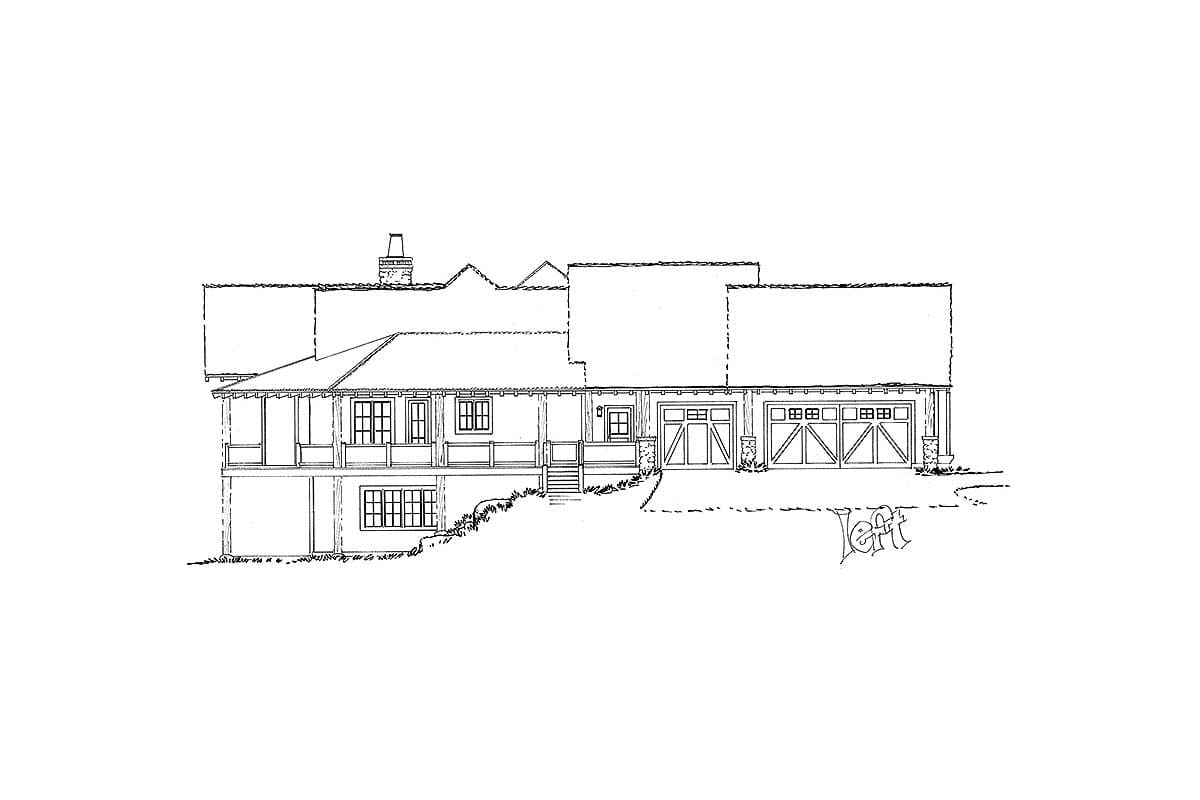 Plan 12950KN: High End Mountain House Plan with Finished Lower Level - Image #7 - Craftsman, Mountain, Northwest, Rustic, Vacation